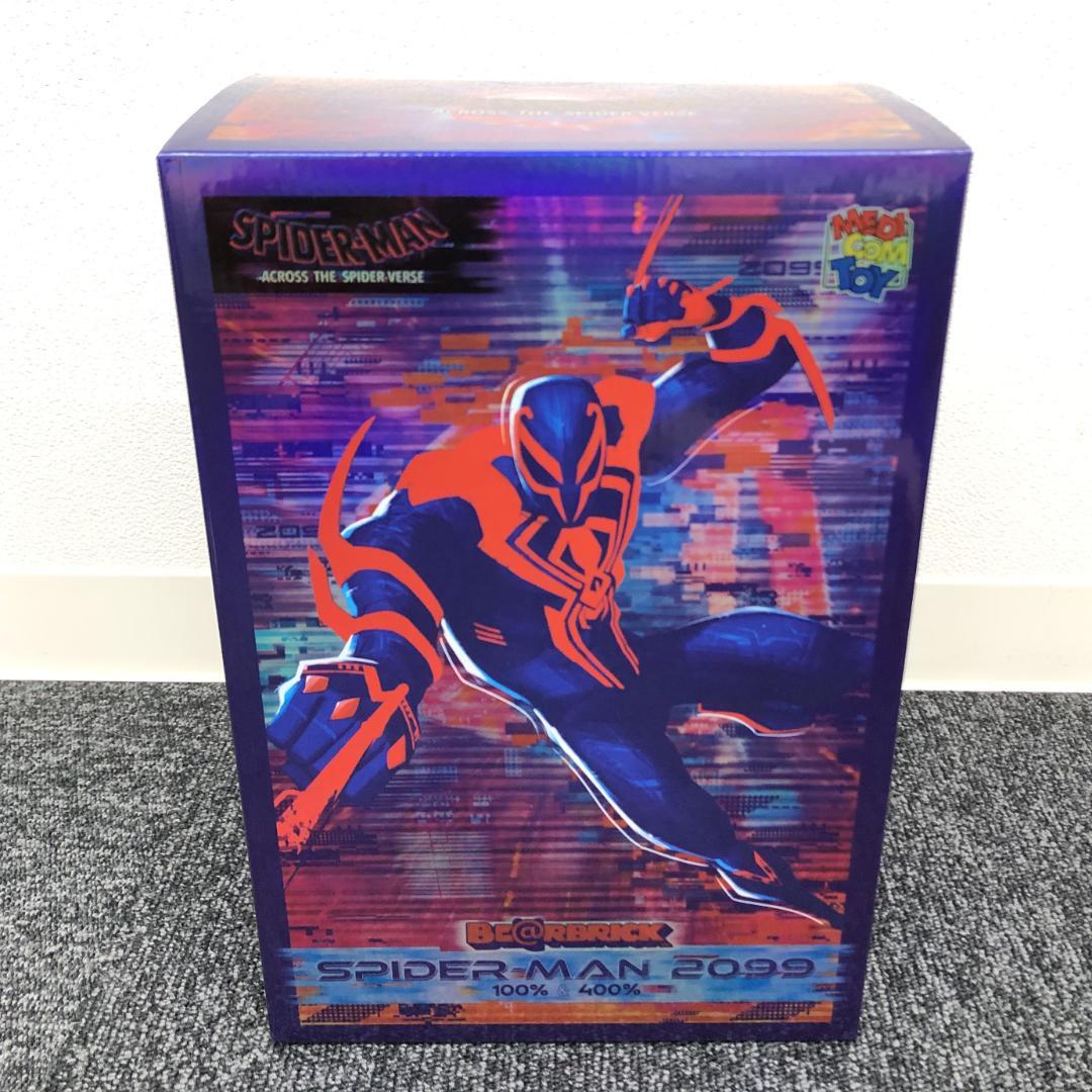 【新品未開封】BS044/ベアブリック/スパイダーマン2099/100%400%