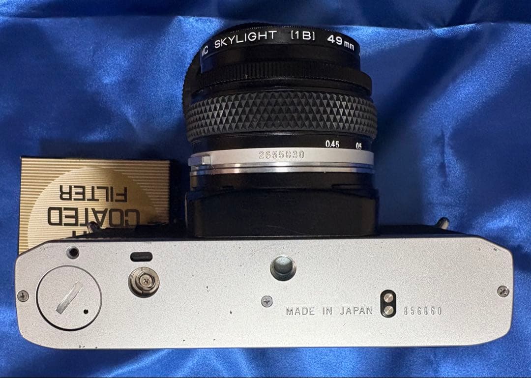 【美品】　OLYMPUS オリンパス　OM10 シルバー　一眼レフカメラフイルム