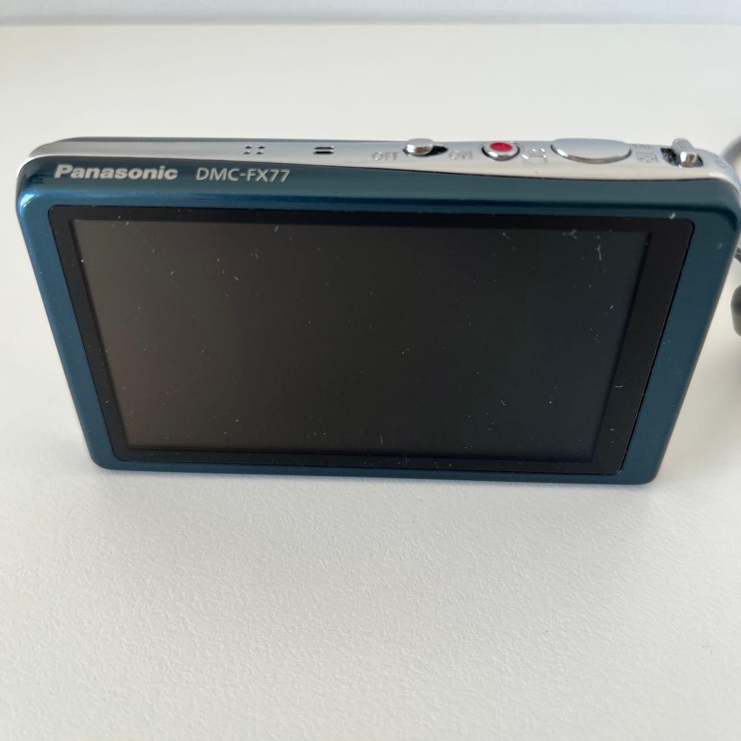 ★美品★ パナソニック デジタルカメラ LUMIX FX77 ブルー DMC