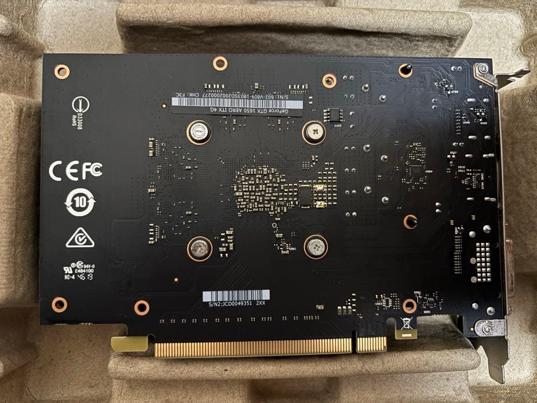 グラフィックボード・グラボ・ビデオカード GeForce GTX 1650 AERO ITX 4G