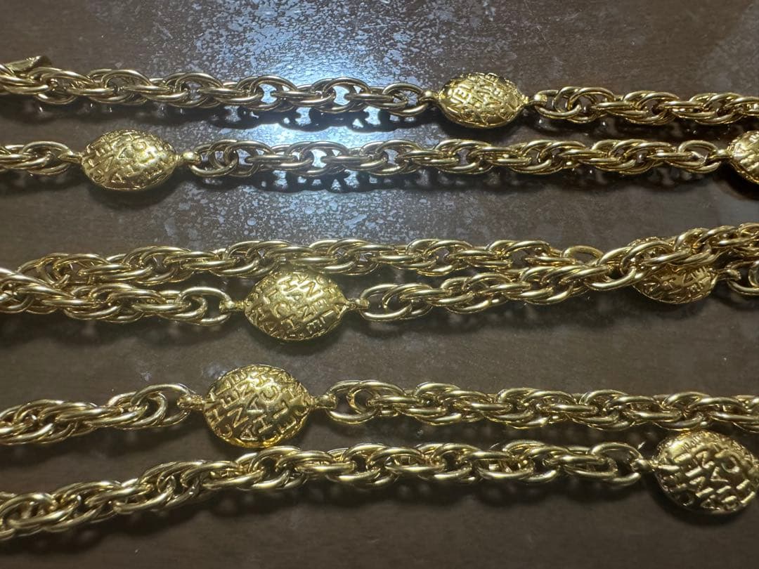 美品　シャネル　ネックレス　チェーン　ロング　ヴィンテージ　ベルト　CHANEL