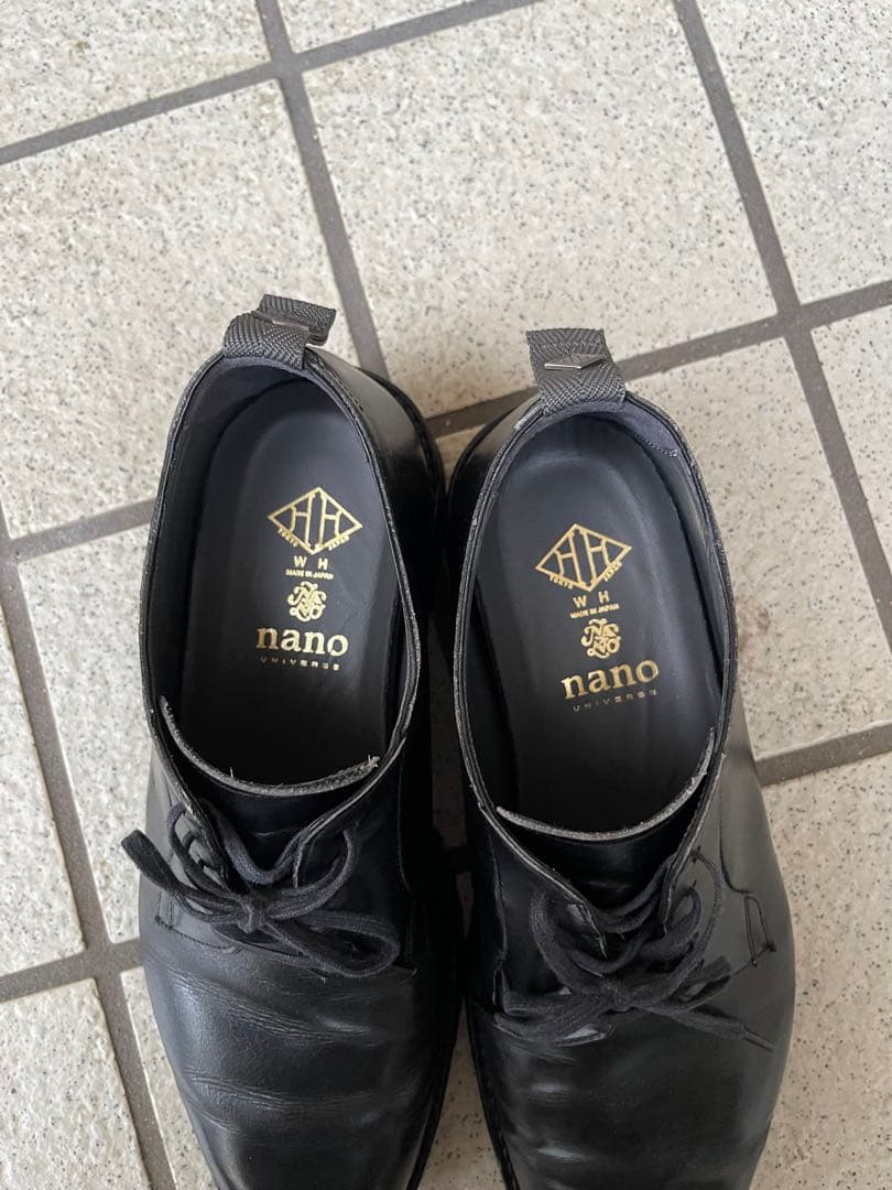 WH ダブルエイチ26cm プレーントゥ干場スペシャル　ブラック