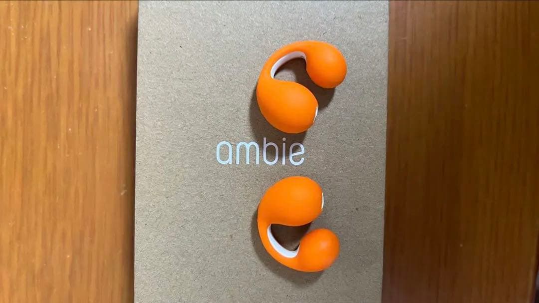 ambie/beams ワイヤレスイヤホン　箱、説明書、充電ケーブル全部あり！
