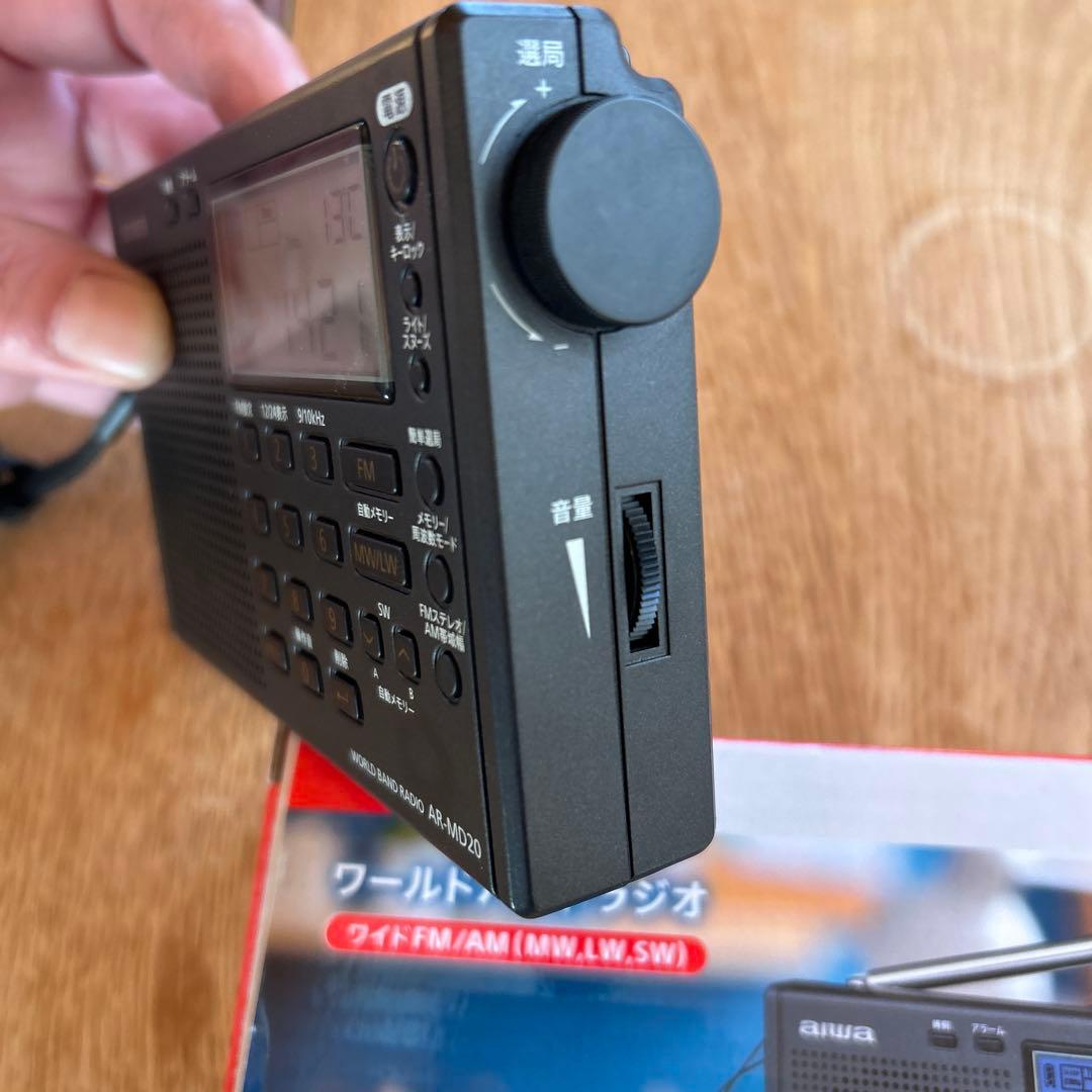 中古美品aiwa ワールドバンドラジオ AR-MD20 BCL ポータブルラジオ