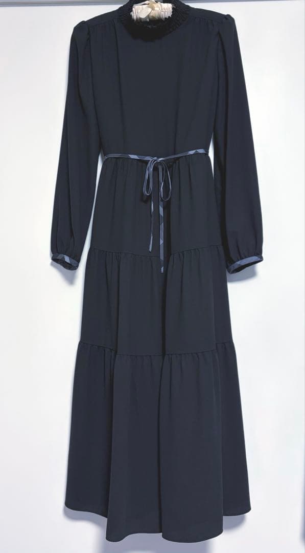 新品 ブルーレーベル ジョーゼットビンテージドレス ロングワンピース