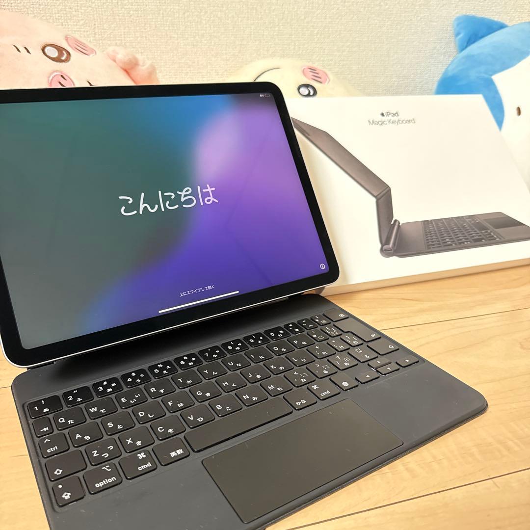 【値下げ可】iPad Air (第4世代) スカイブルー64GBキーボードセット