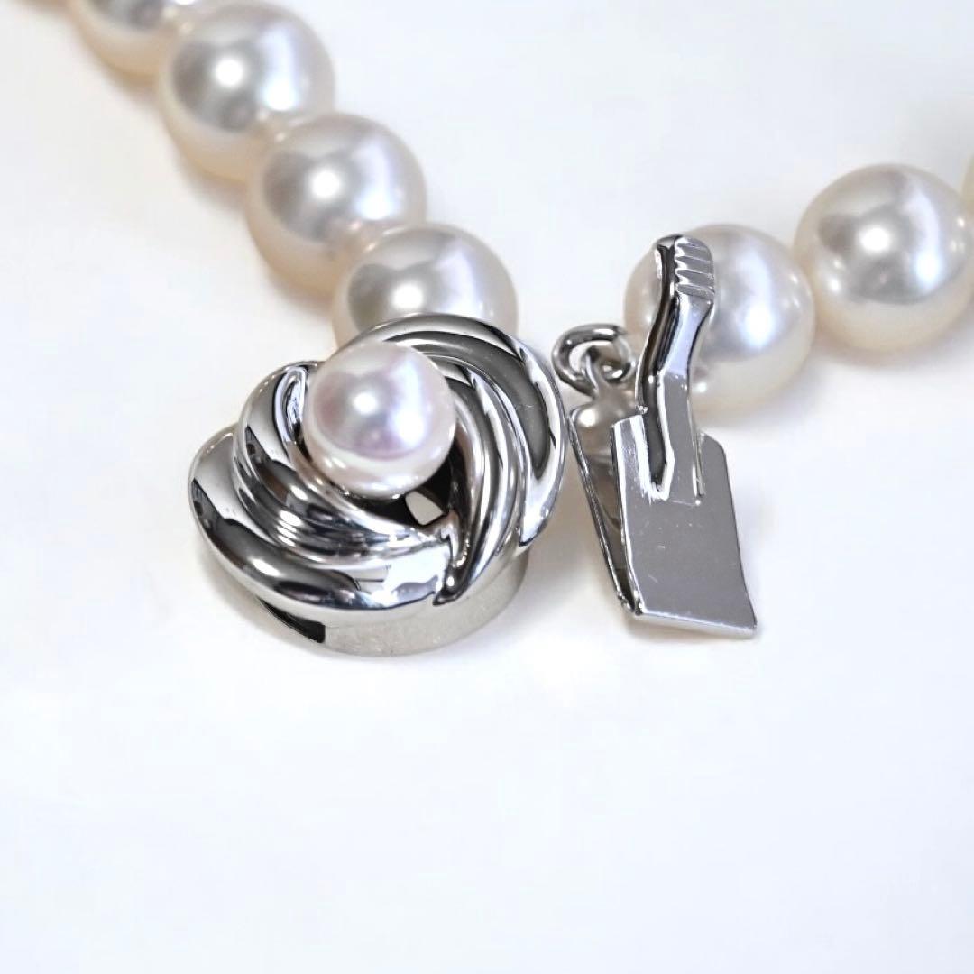 【最高品質・花珠】タサキ　アコヤ　パール　ネックレス　大珠　7.5-8.0