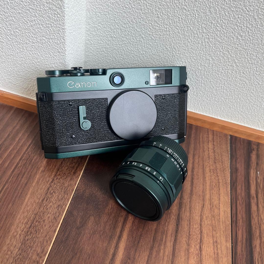 Canon P ＋　canon 50mm f1.4 L39 【グリーン】
