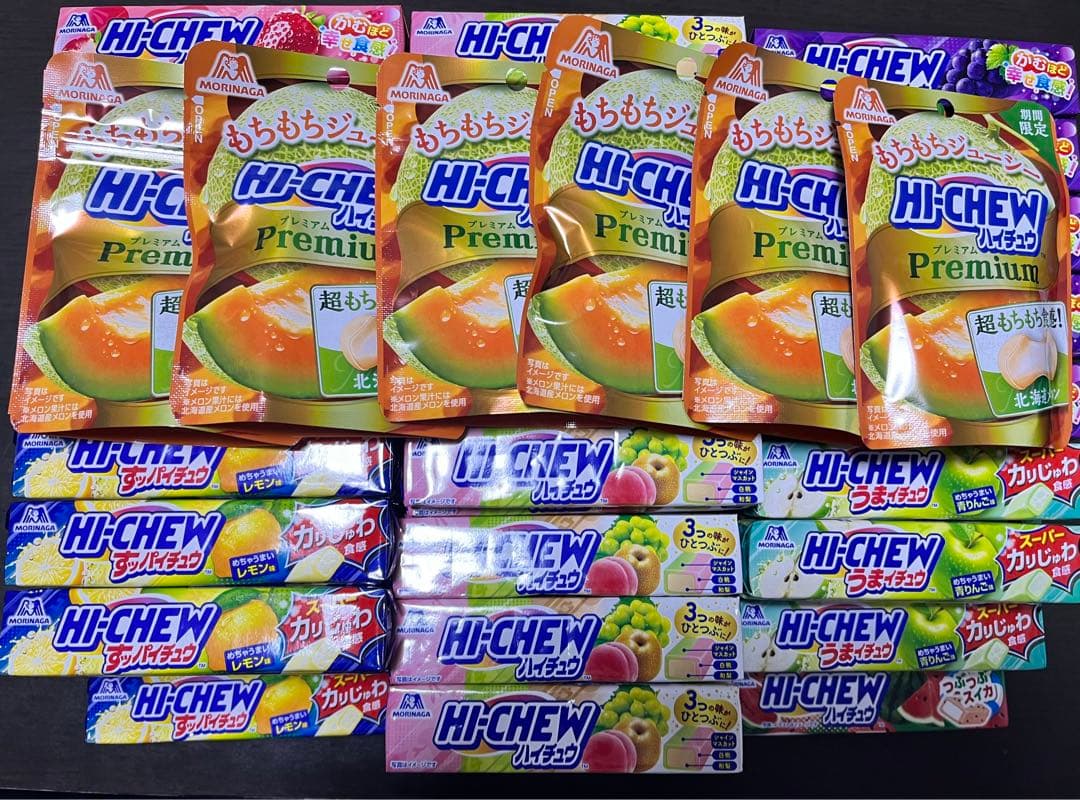ハイチュウ 人気ミックス 北海道メロン グレープ 青リンゴ レモン等 176個