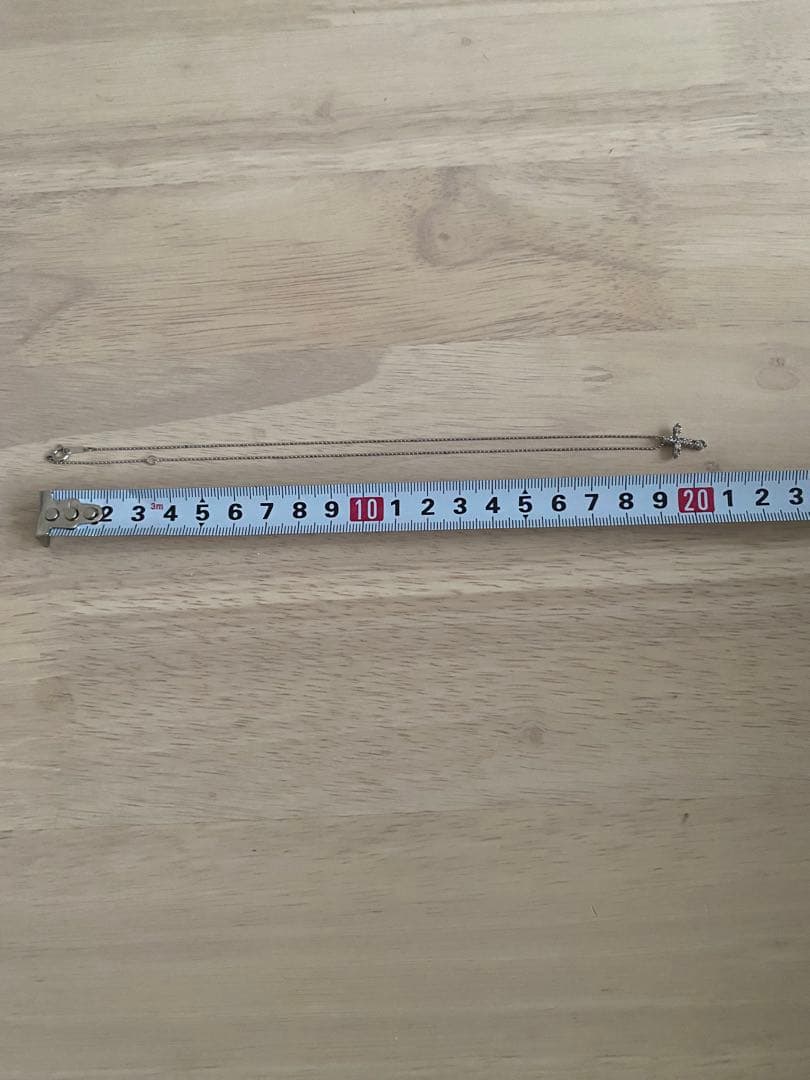 クロス　ダイヤネックレス　プラチナ　美品