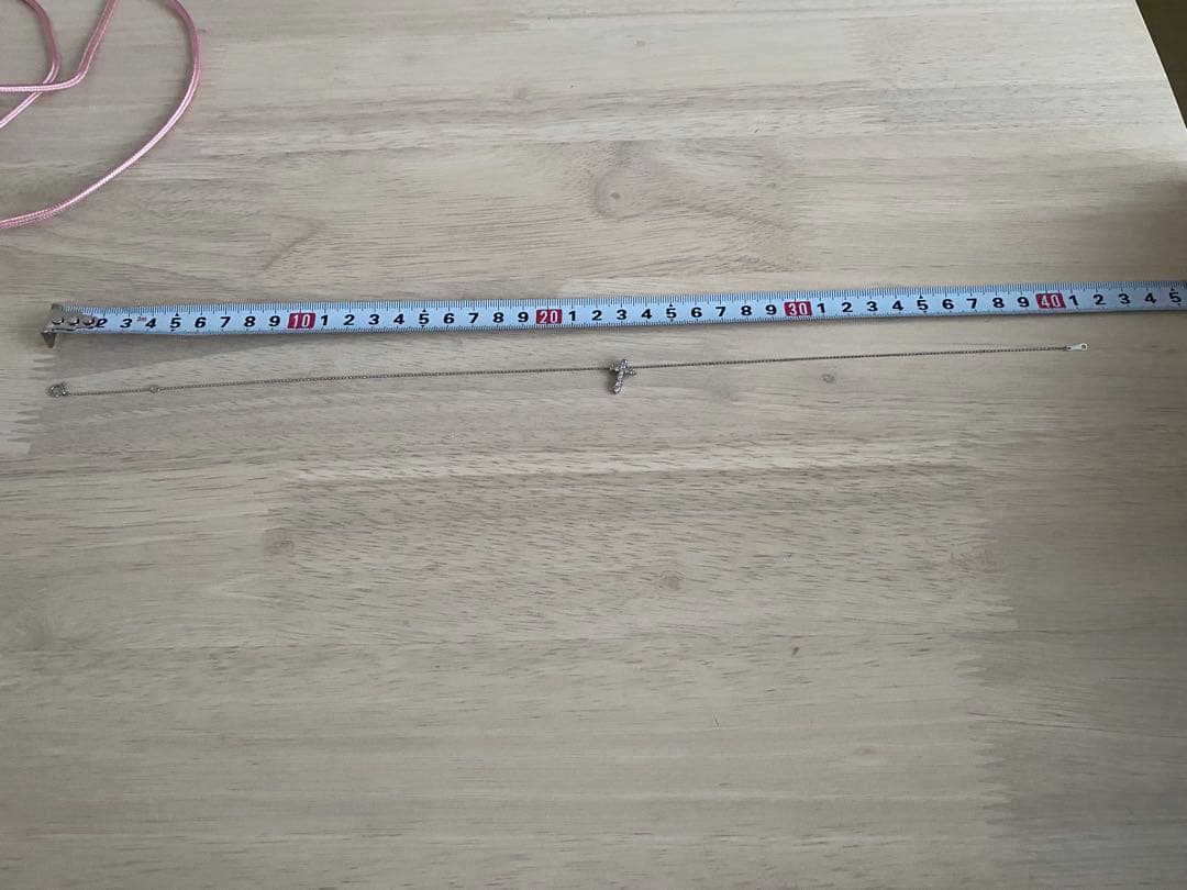 クロス　ダイヤネックレス　プラチナ　美品