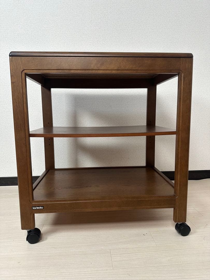 カリモク キッチンワゴン AS6116 ナチュラル シンプル キャスター※i4※