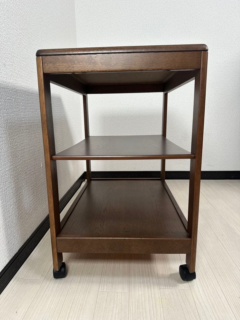 カリモク キッチンワゴン AS6116 ナチュラル シンプル キャスター※i4※