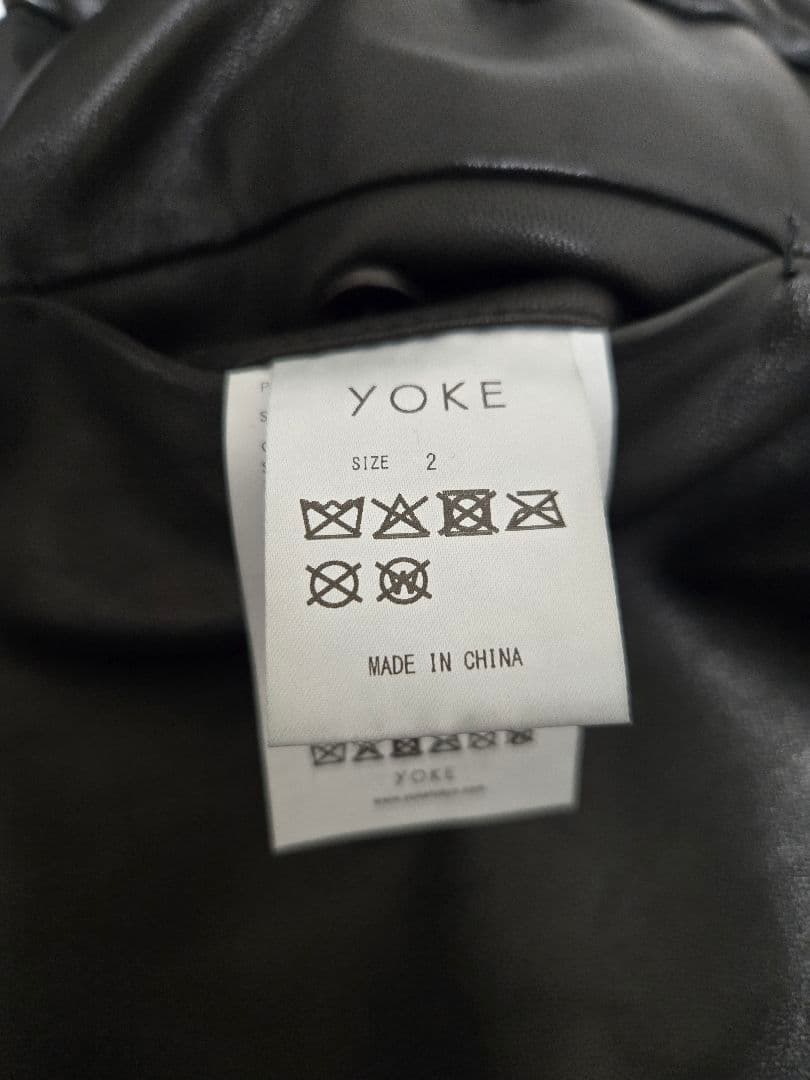 パンツ yoke sheep leather easy pants