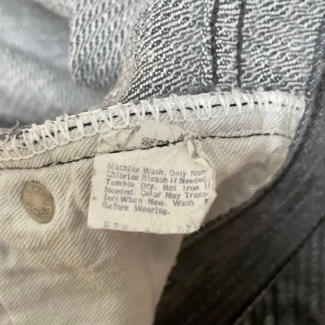 80s リーバイス 501 ストライプデニム　34/30 オリジナルレングス