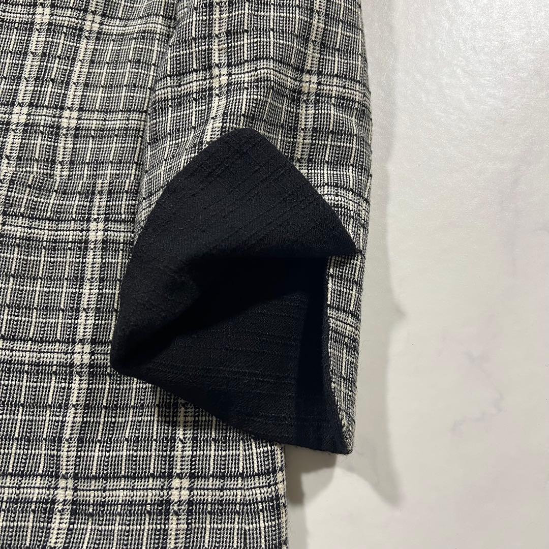 クリスチャンディオール ツイード テーラードジャケット M ウール シルク