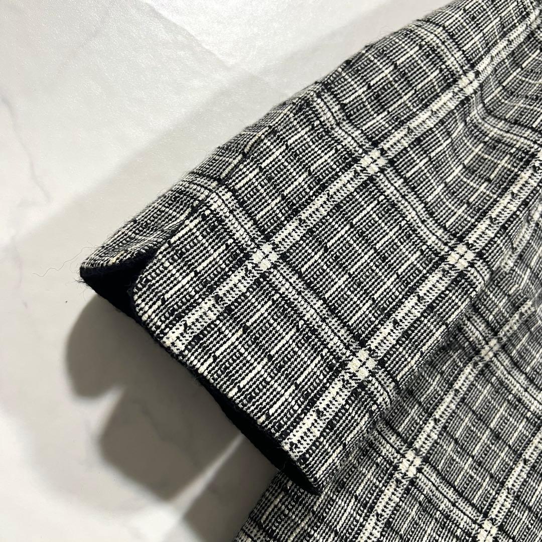 クリスチャンディオール ツイード テーラードジャケット M ウール シルク