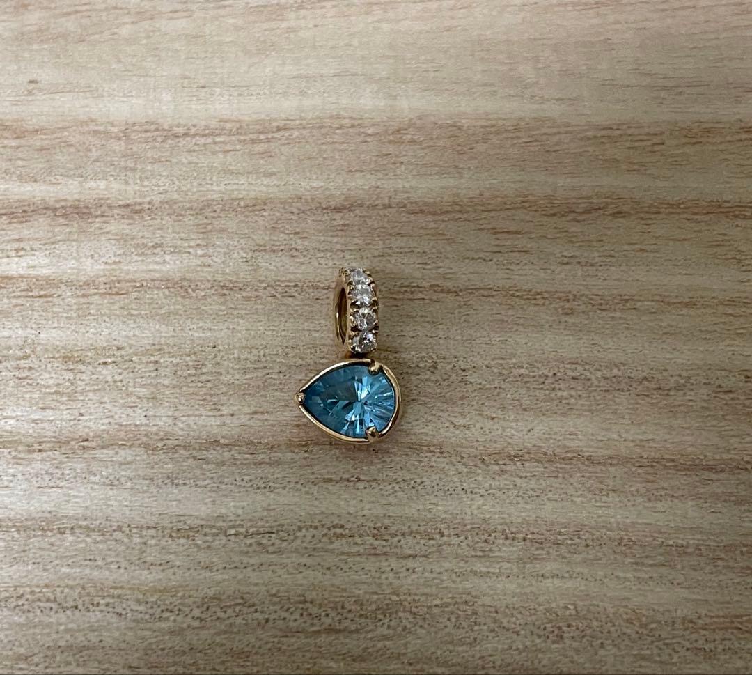 ようこさま専用festaria k18PGブルートパーズ ペンダントトップ