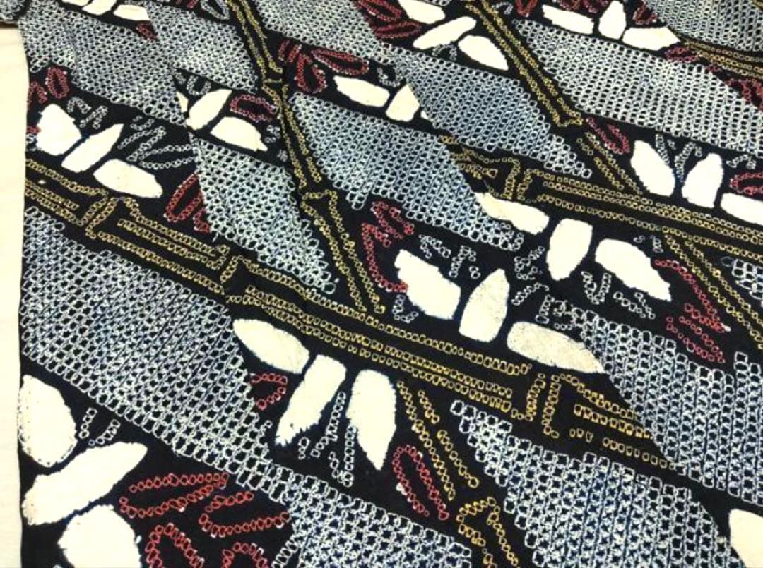 粋な大人の浴衣◆有松絞り 笹竹文