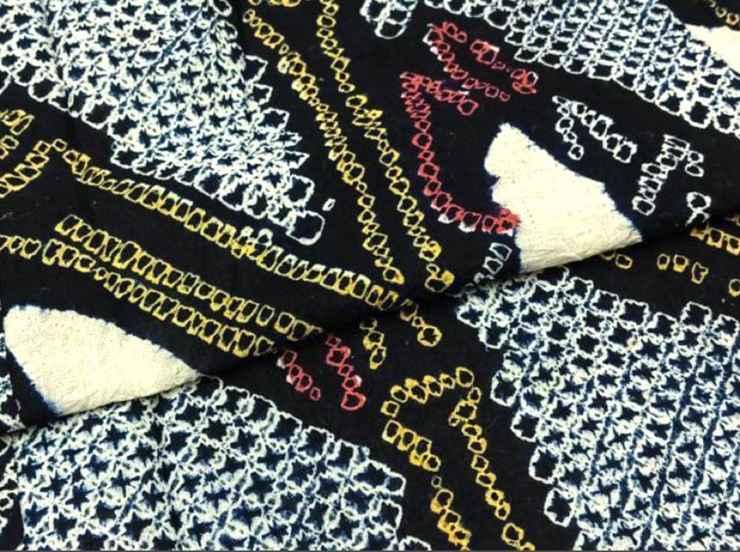 粋な大人の浴衣◆有松絞り 笹竹文