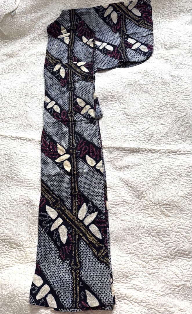 粋な大人の浴衣◆有松絞り 笹竹文