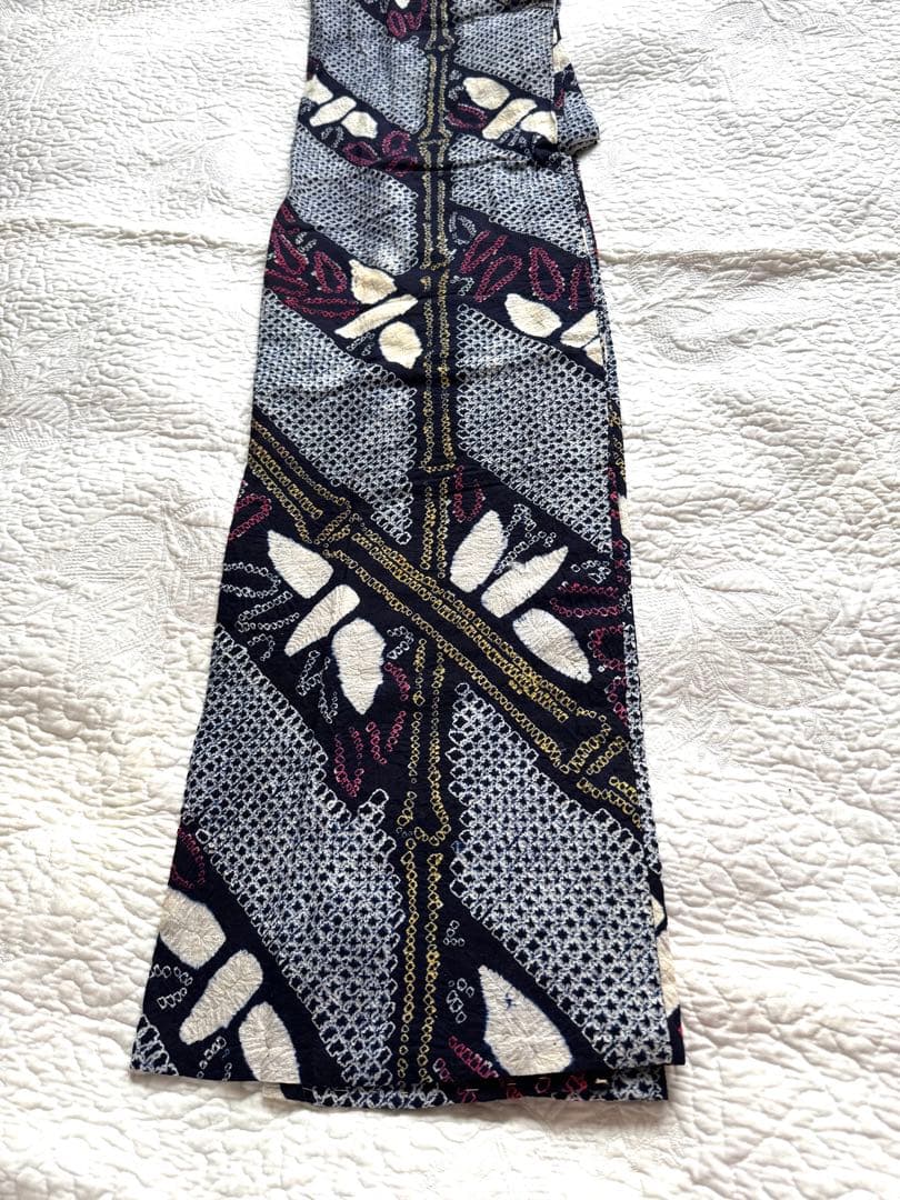 粋な大人の浴衣◆有松絞り 笹竹文