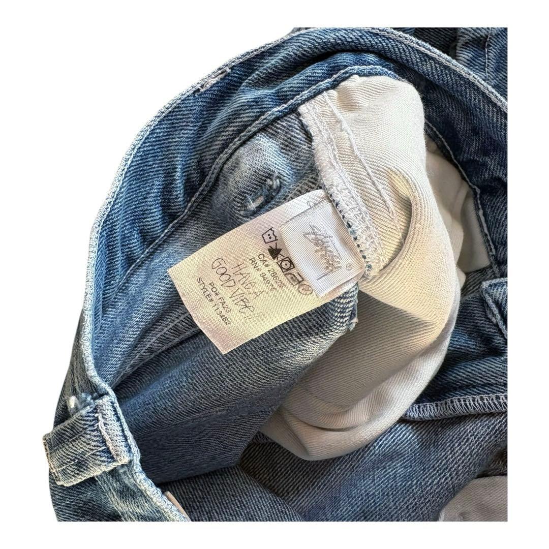 パンツ STUSSY double knee denim pant W28