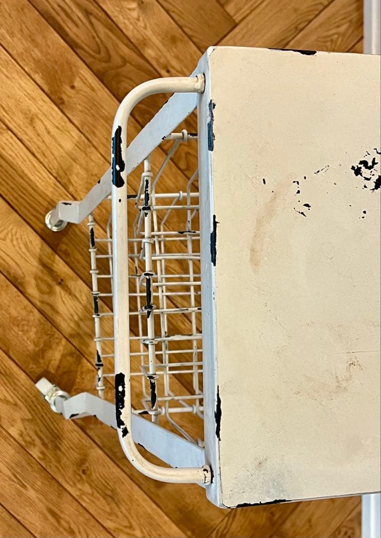 【シャビー キャスターワゴン／アイアンワゴン】