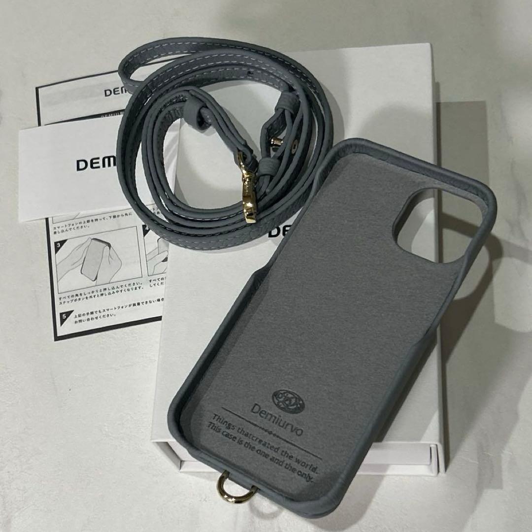 DEMIUスマホケースiPhone14/16e財布機能付ストラップ130㎝箱なし