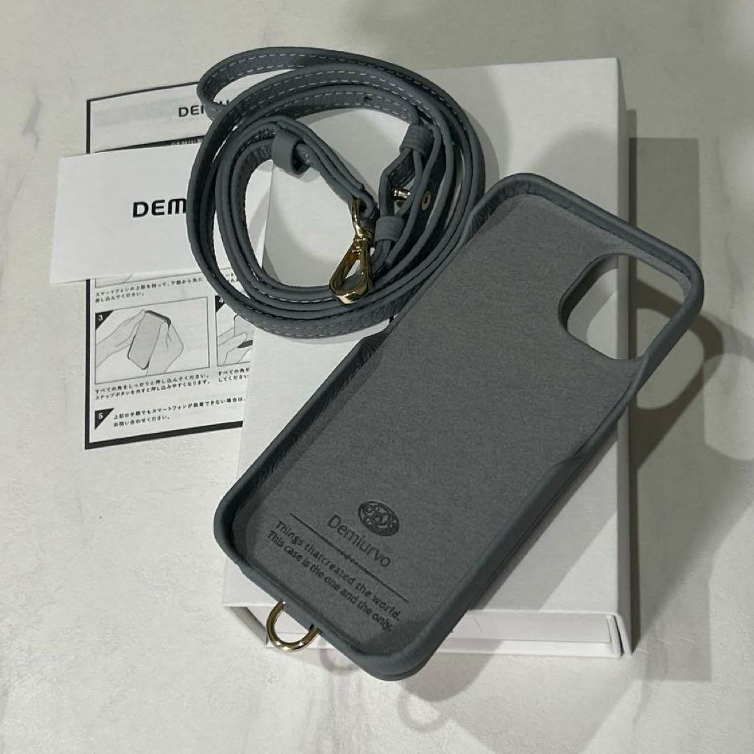 DEMIUスマホケースiPhone14/16e財布機能付ストラップ130㎝箱なし