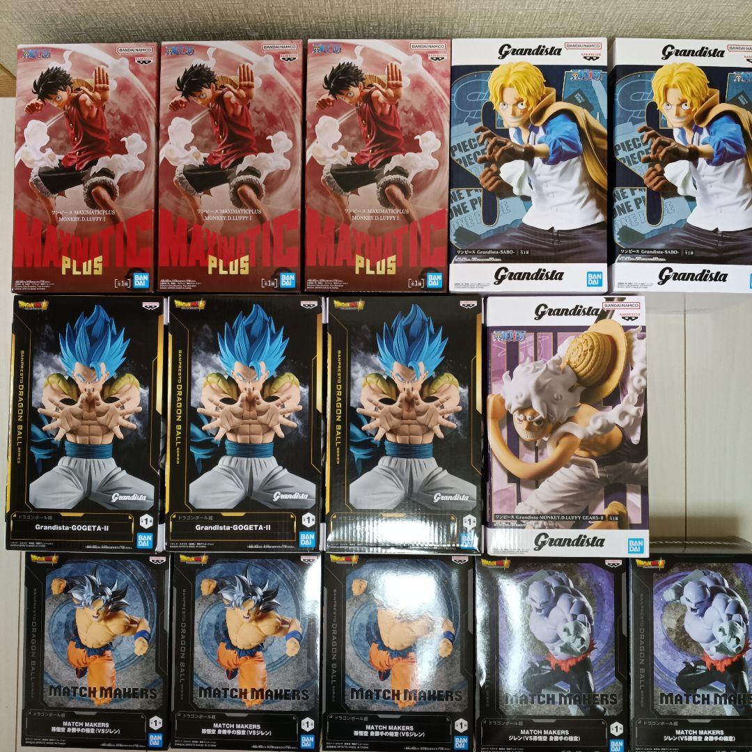 ワンピース、ドラゴンボール、フィギュアセット14体