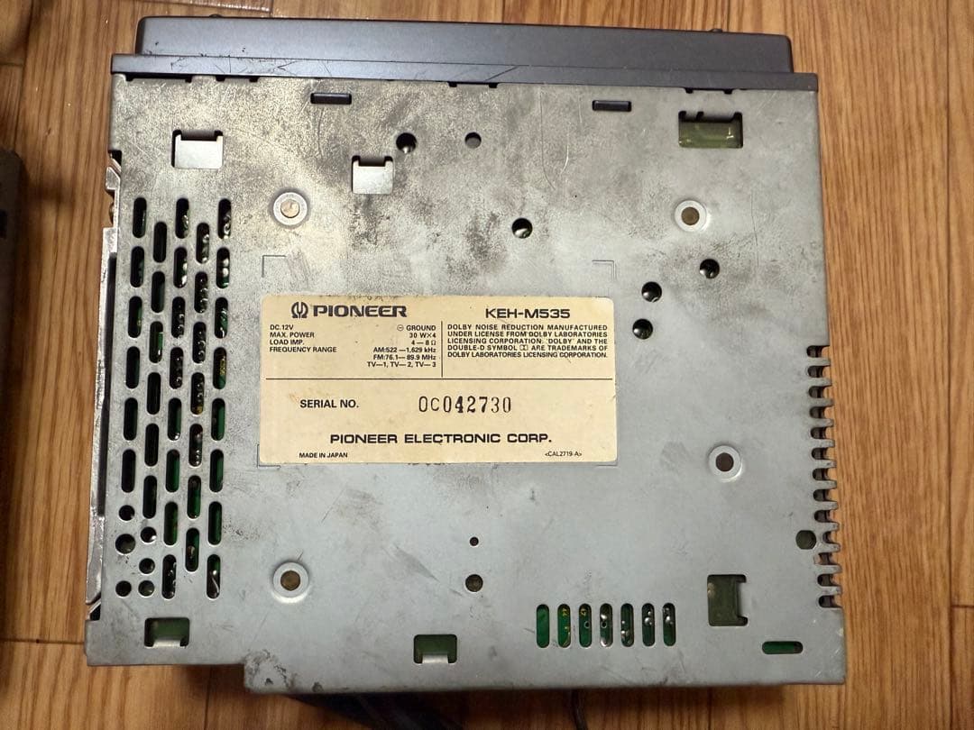 デ*ん様 carrozzeria KEH-M535 カーオーディオデッキ 当時物