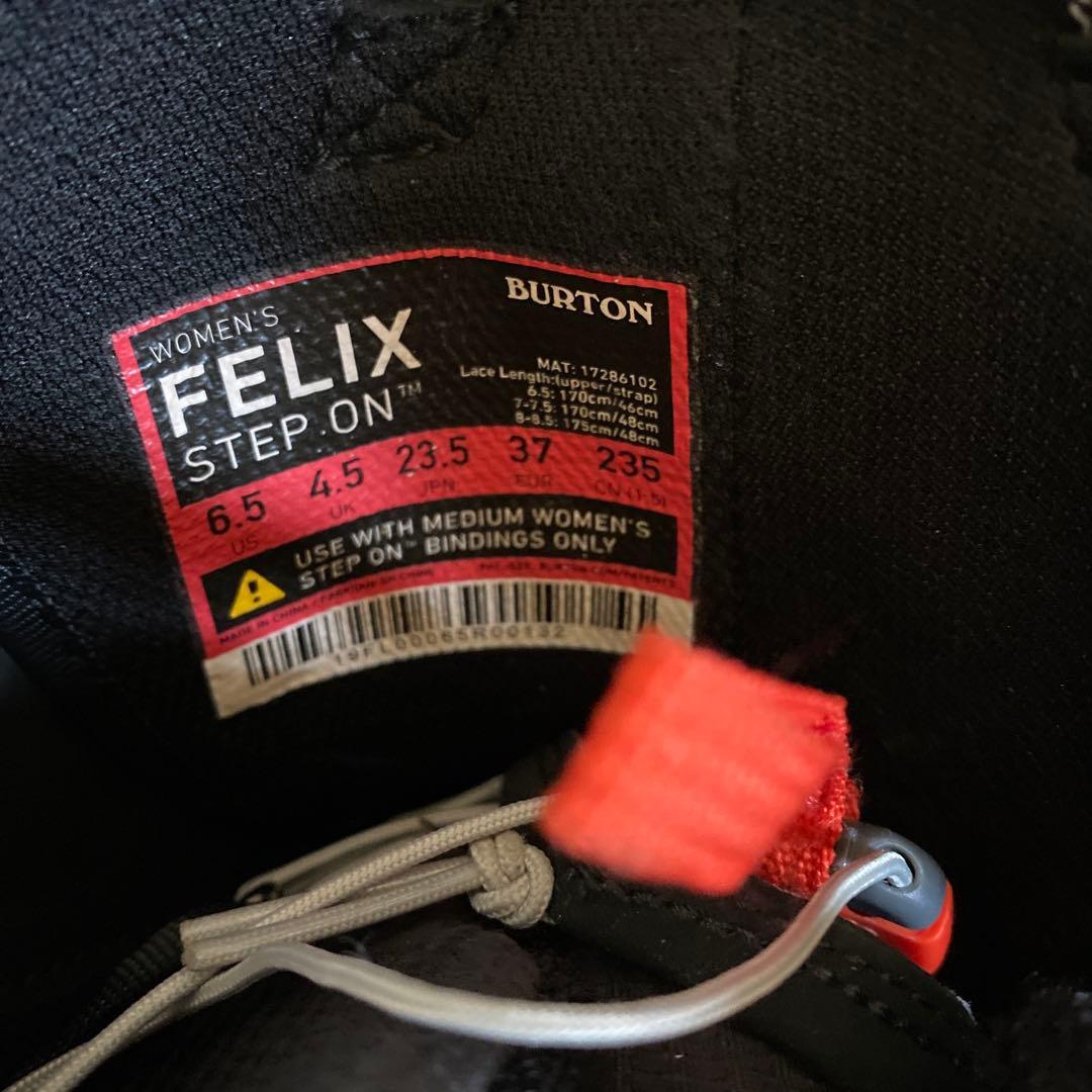 【23.5cm】 美品 BURTON FELIX STEP ON バイン付き