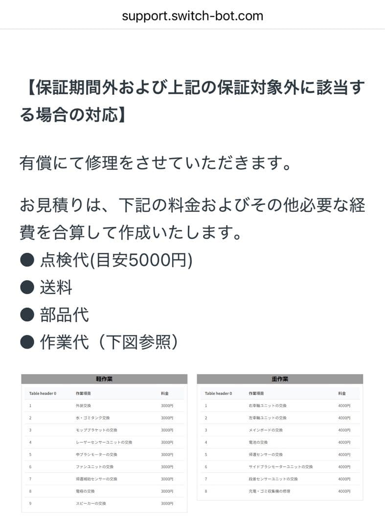 【ジャンク】 SwitchBot k10+pro
