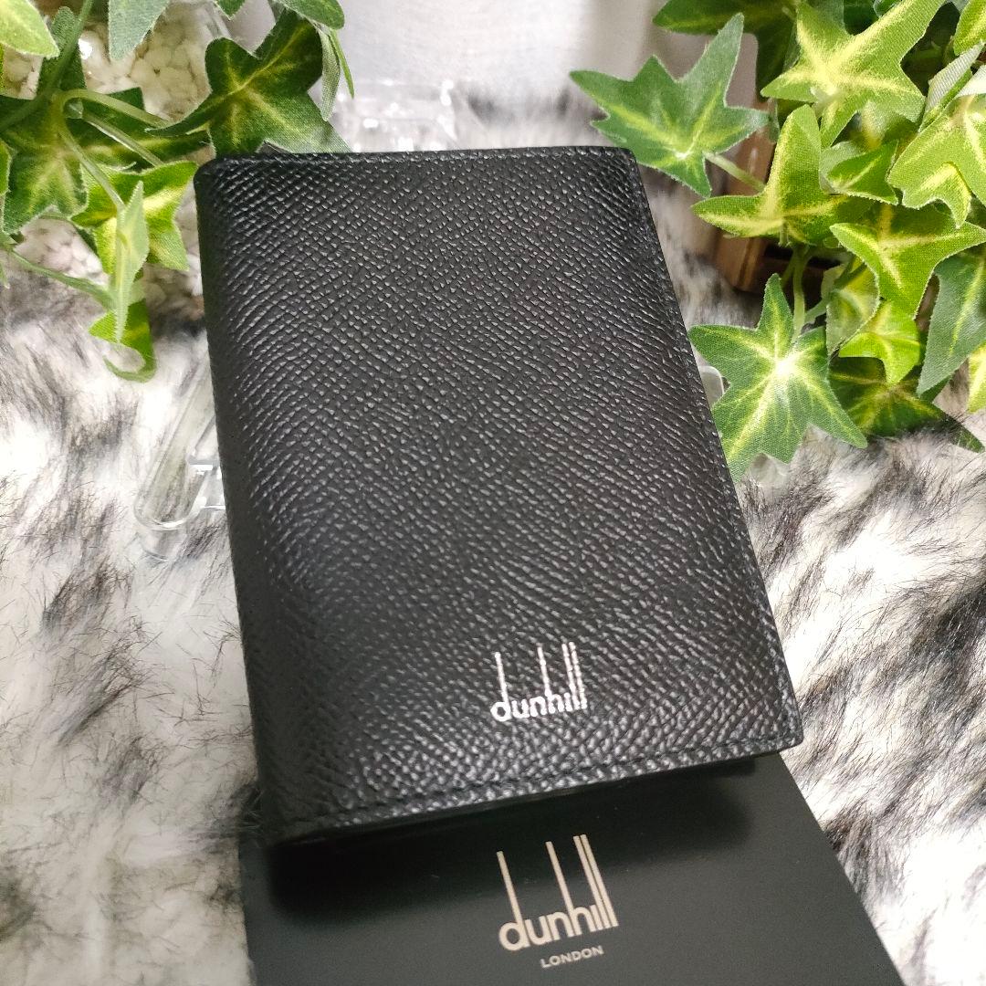 ダンヒル 名刺入れ ブラック レザー dunhill カドカン カードケース黒革