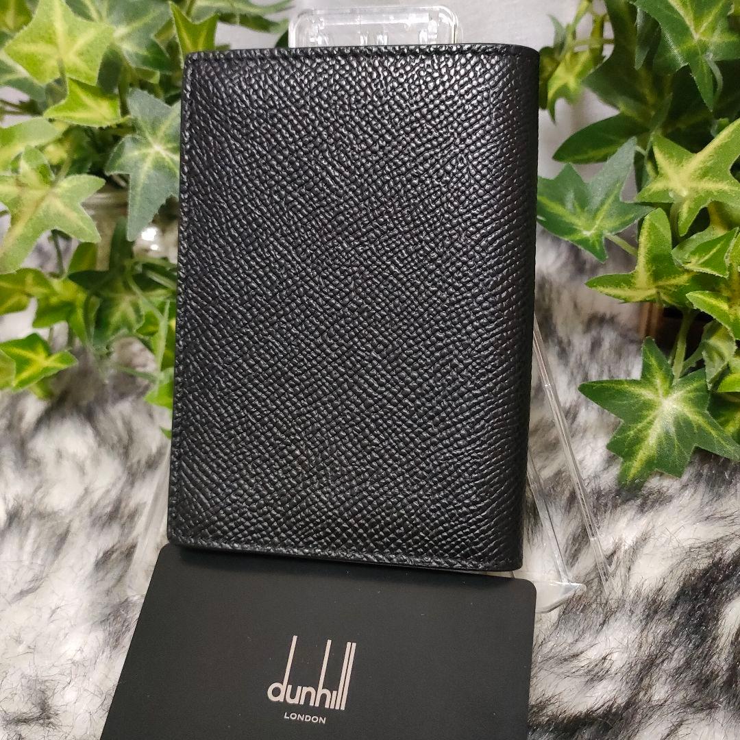 ダンヒル 名刺入れ ブラック レザー dunhill カドカン カードケース黒革