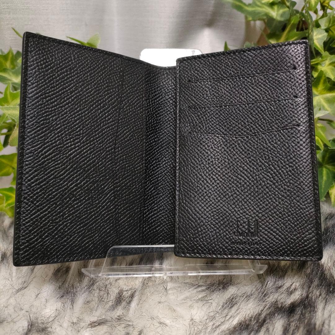 ダンヒル 名刺入れ ブラック レザー dunhill カドカン カードケース黒革
