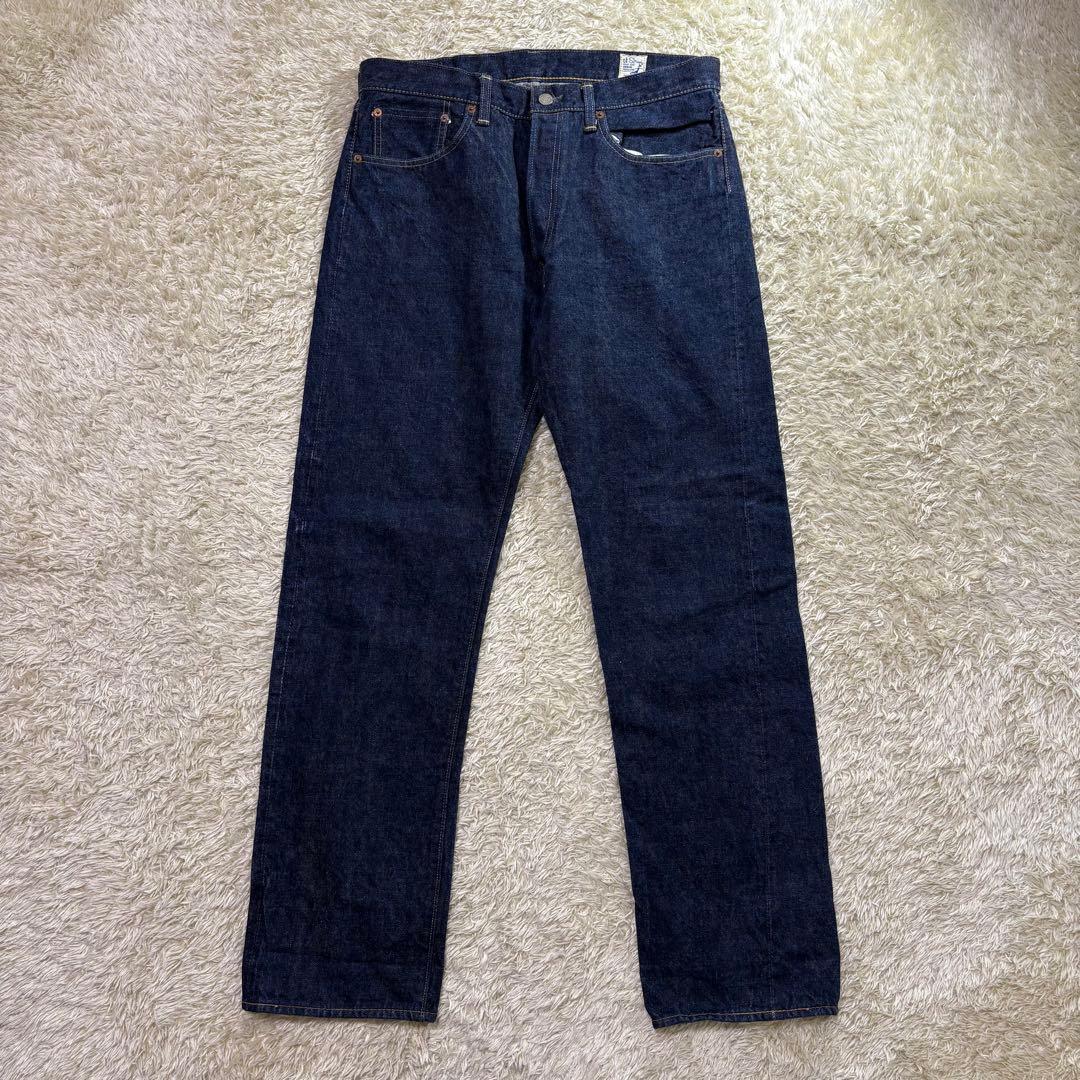 オアスロウ105★インディゴ　L◎5ポケットストレートデニム★