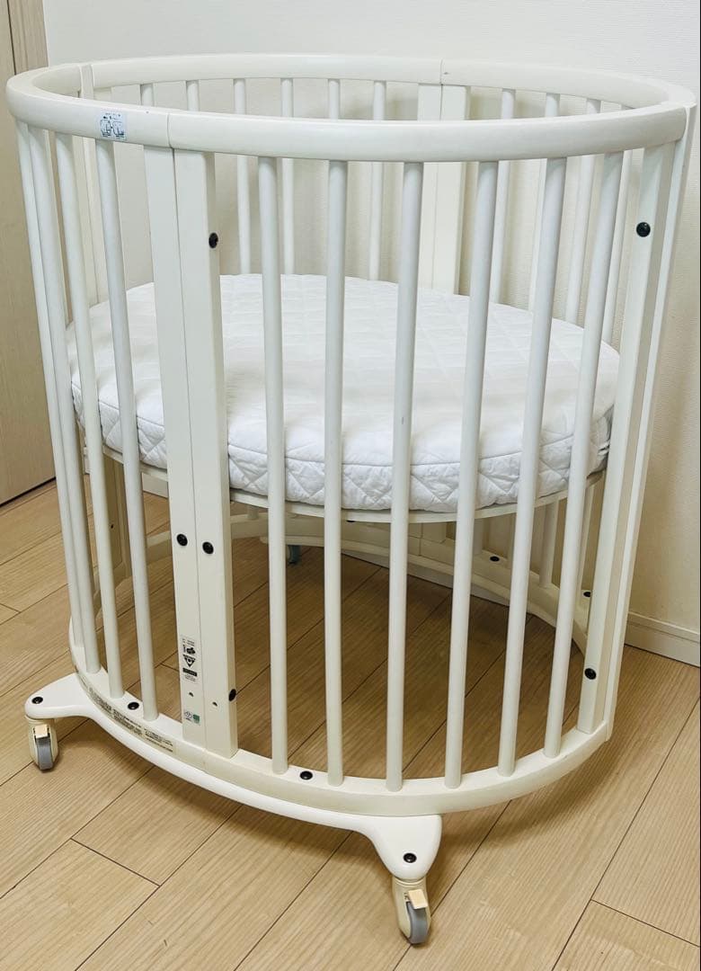 ストッケ スリーピー ベッドセット白 ミニに変更可ミニマットレス付 stokke