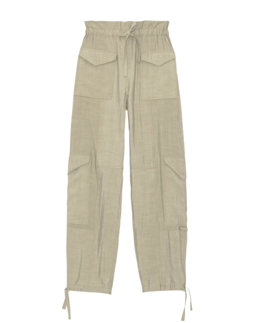 ganni ドローストリング カーゴパンツ