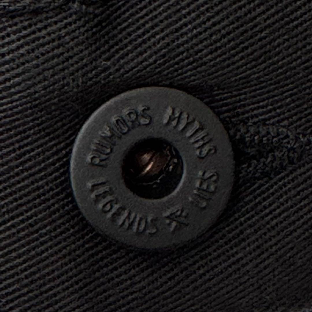 ROARK×Dickiesワークジャケットカバーオール襟コーデュロイ黒ブラックL