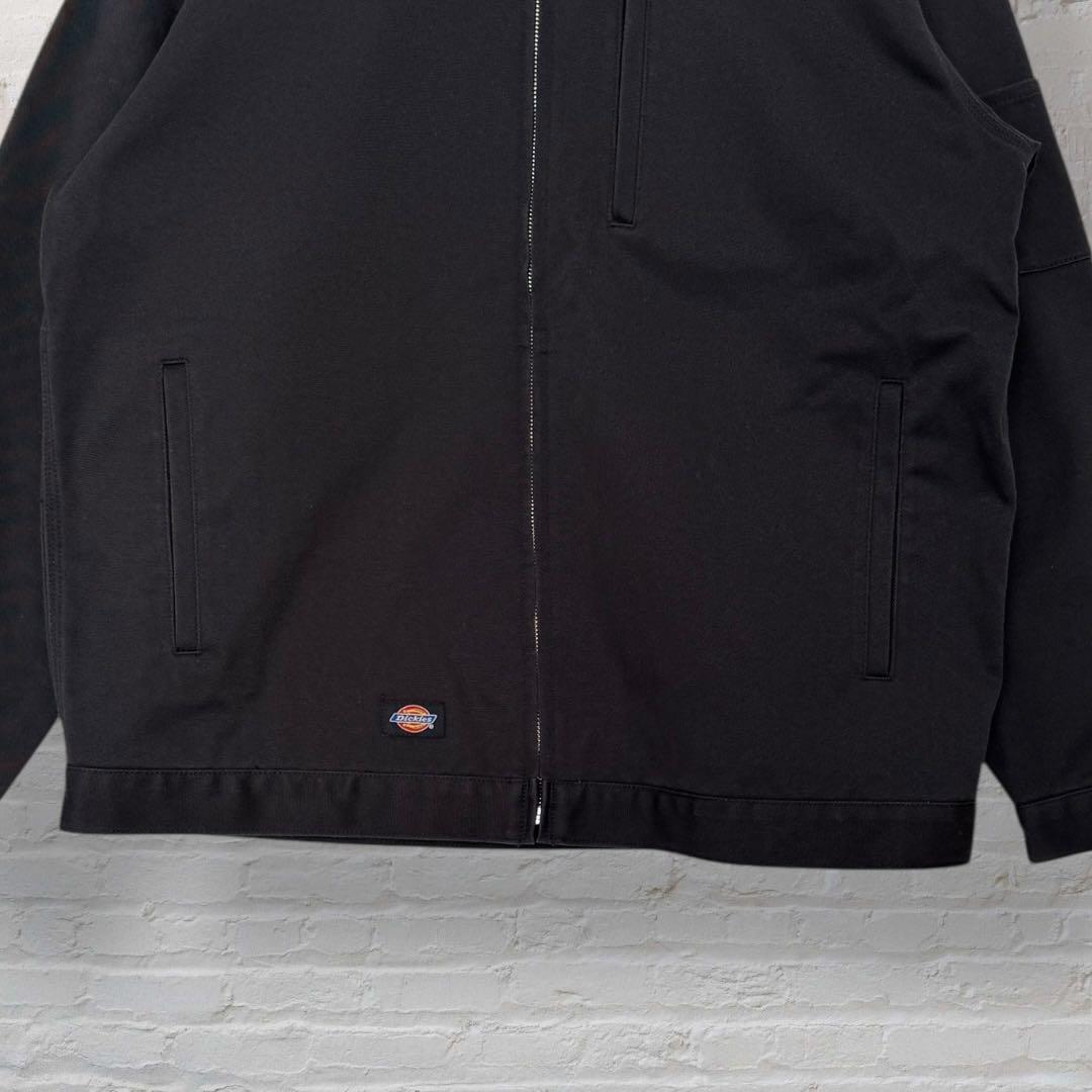 ROARK×Dickiesワークジャケットカバーオール襟コーデュロイ黒ブラックL