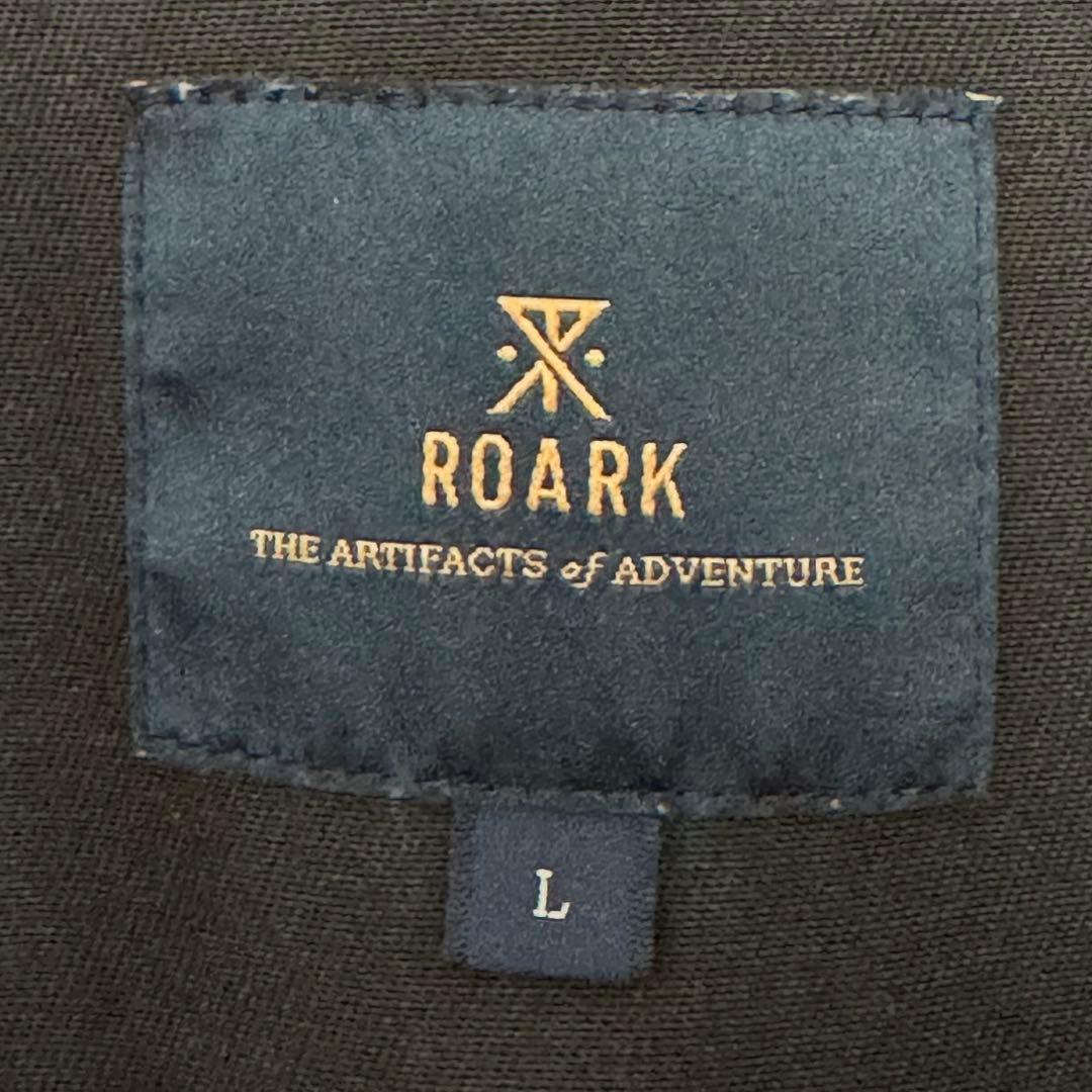 ROARK×Dickiesワークジャケットカバーオール襟コーデュロイ黒ブラックL