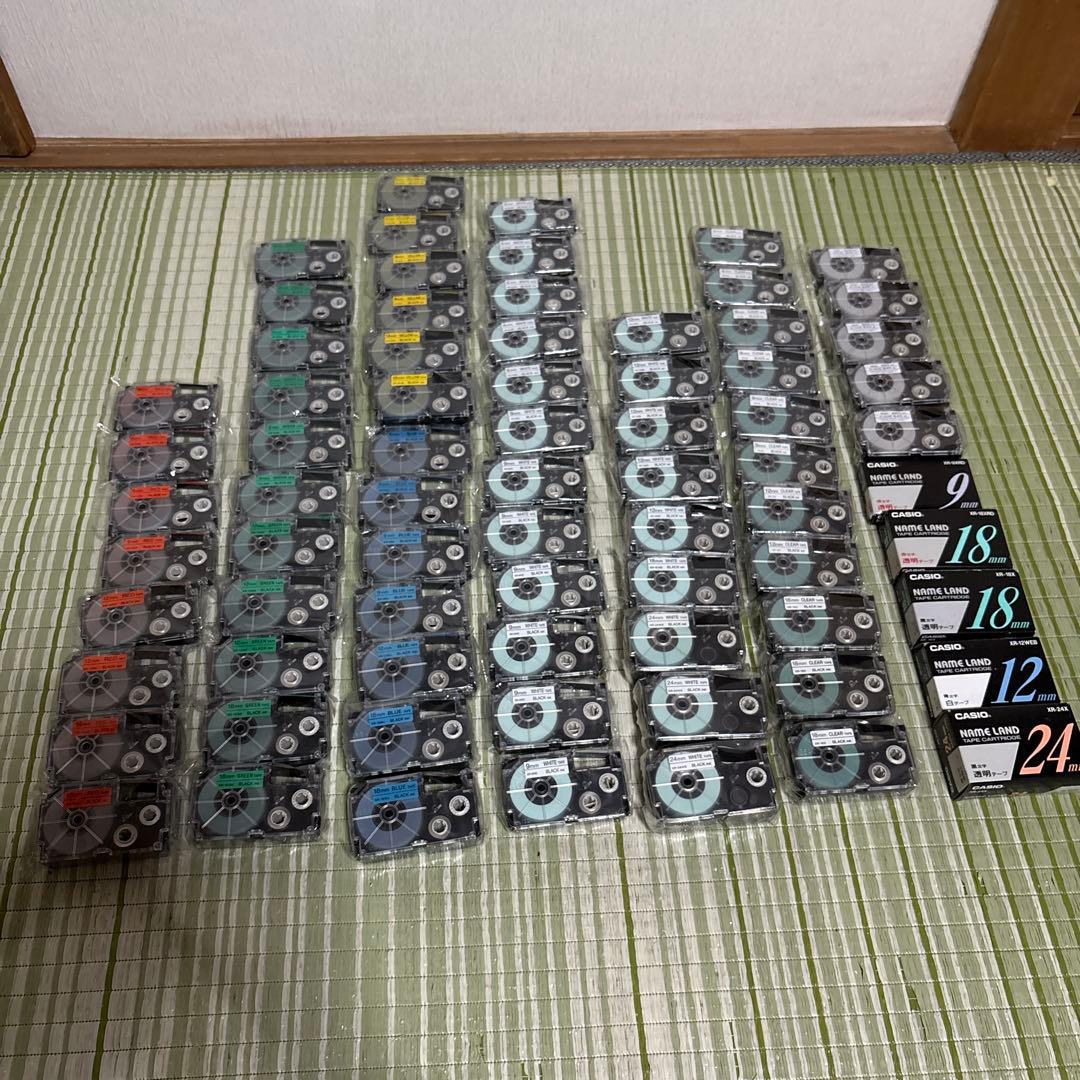 カシオCASIOネームランド　テープカートリッジ　テプラ　シール　まとめ売り