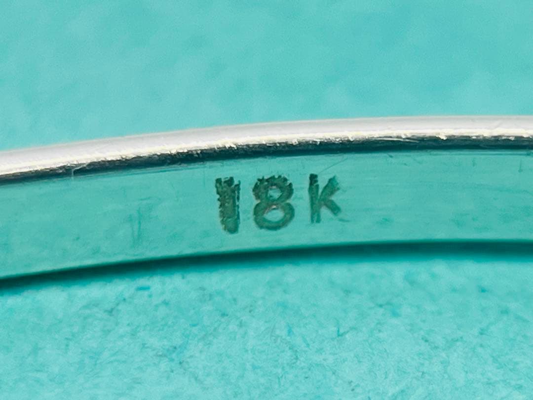 c601 ティファニー　ラブノット　フック&アイ　バングル　K18/925