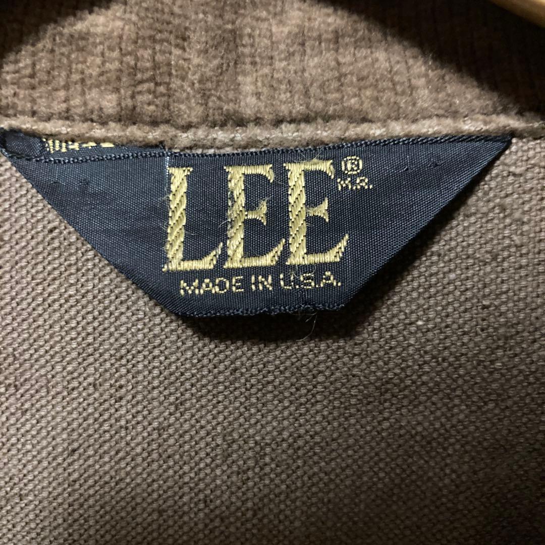 70's LEE コーデュロイジャケット　トラッカージャケット　短丈　ブラウン