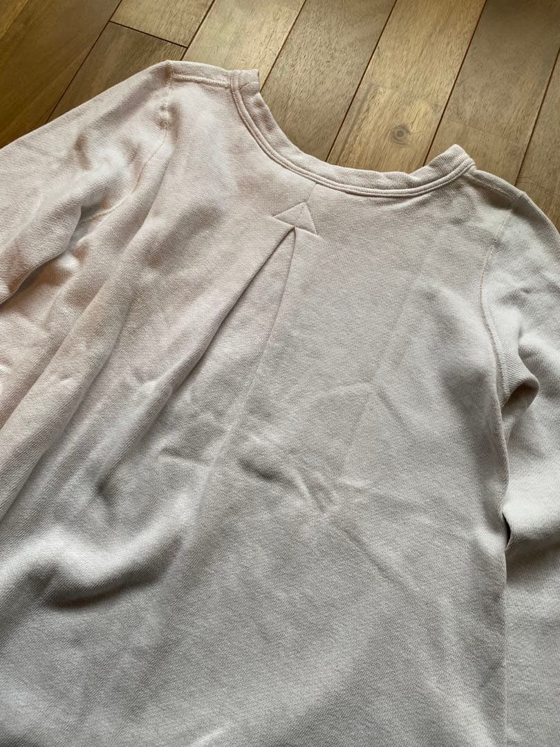 美品★45Rホワイト 長袖カットソー　トレーナー