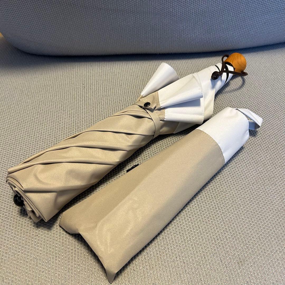 【中古】サンバリア100 折りたたみ日傘２段折/コンビ