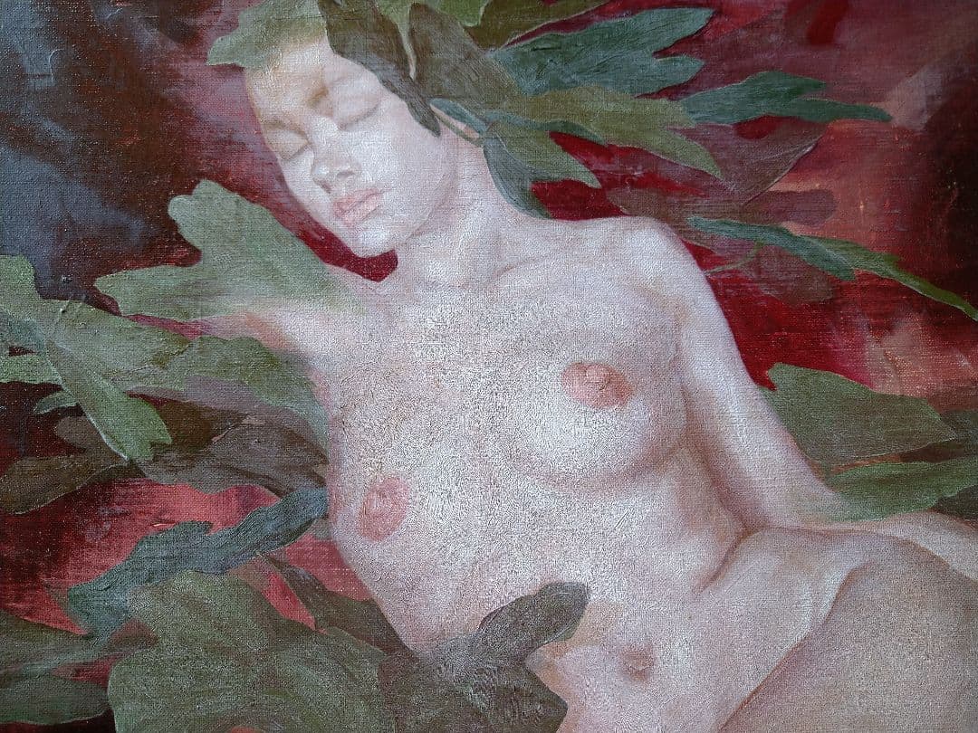 「葛」佐々木信平油彩画