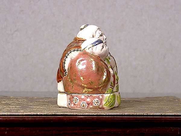 京焼・清水焼　清水六兵衛（窯）作　高砂　香合　共箱　無傷　保証。